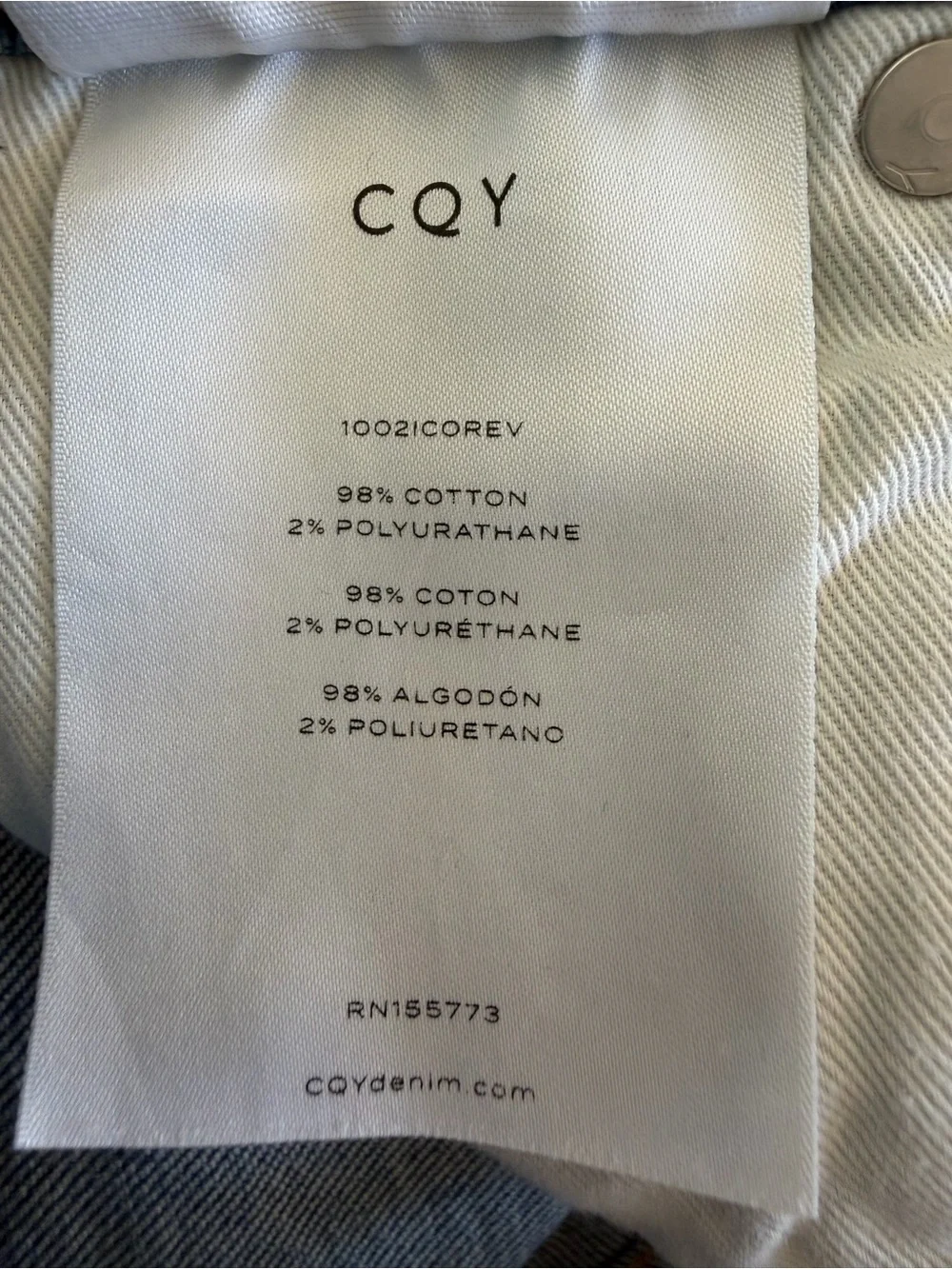 CQY Wes Crop Jean in Reverence Raw Hem size 26 - Picture 6 of 6
